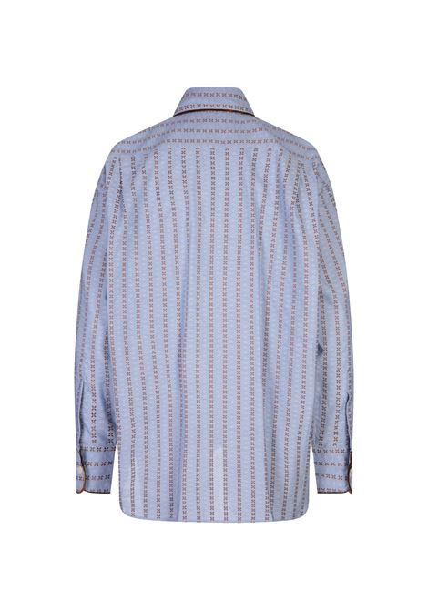 ETRO Camicia Jacquard Azzurra - ETRO