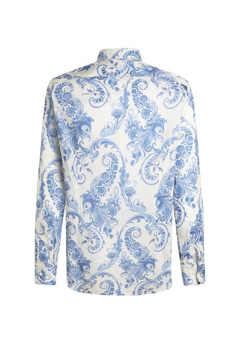 ETRO Camicia Paisley Floreale Azzurra - ETRO