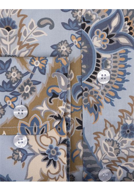 ETRO Camicia Paisley Floreale Azzurra - ETRO