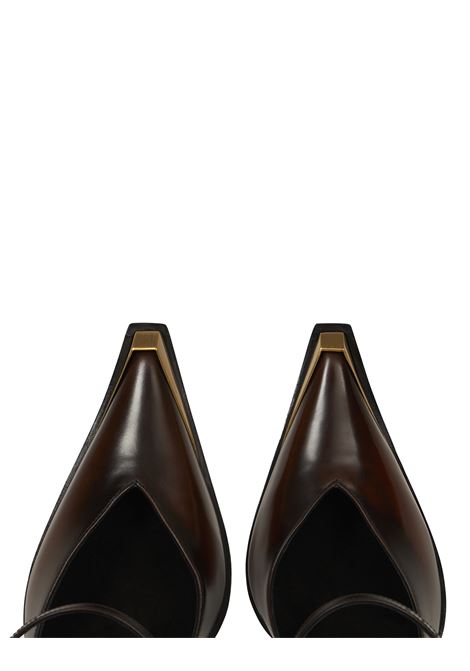 ETRO Decolleté In Pelle Marrone - ETRO