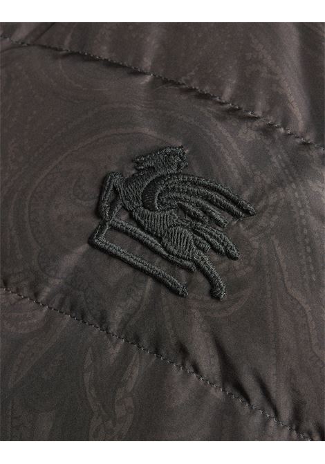 ETRO Gilet Blu Navy Con Stampa Paisley - ETRO