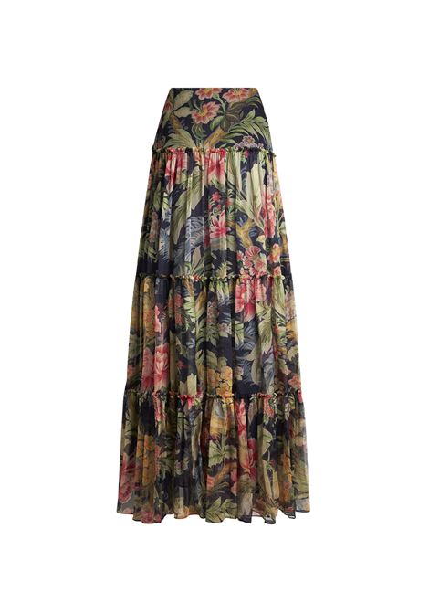 ETRO Gonna Lunga In Seta Stampata - ETRO