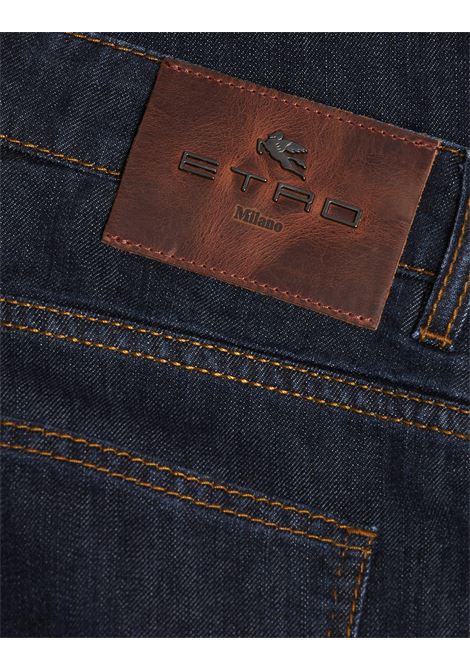 ETRO Jeans Regular Fit In Denim Blu Scuro - ETRO