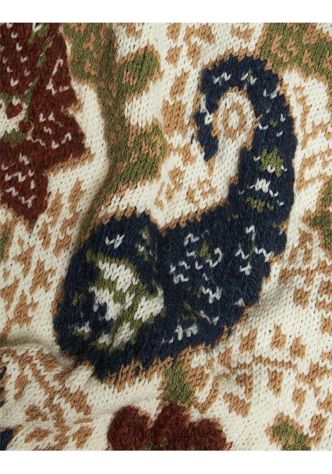 ETRO Maxi Cardigan In Maglia Jacquard Beige - ETRO