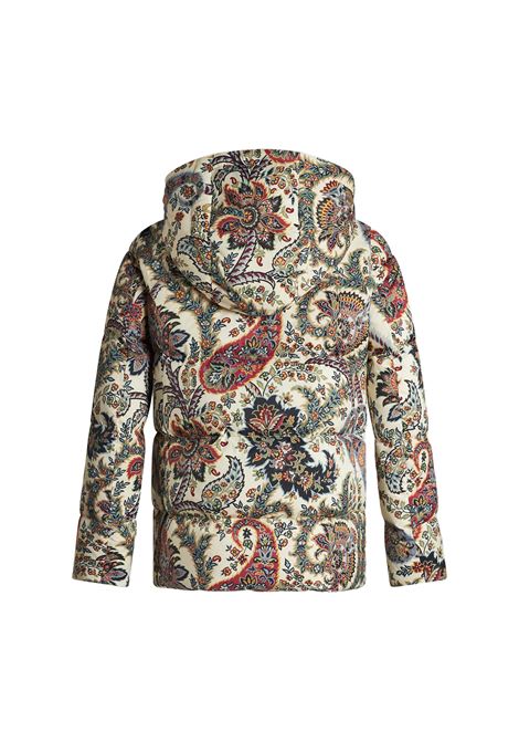 ETRO Piumino In Nylon Beige Stampato - ETRO