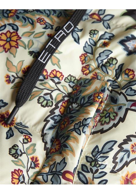 ETRO Piumino In Nylon Beige Stampato - ETRO