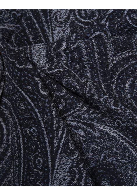 ETRO Polo Blu Navy Con Stampa Paisley - ETRO