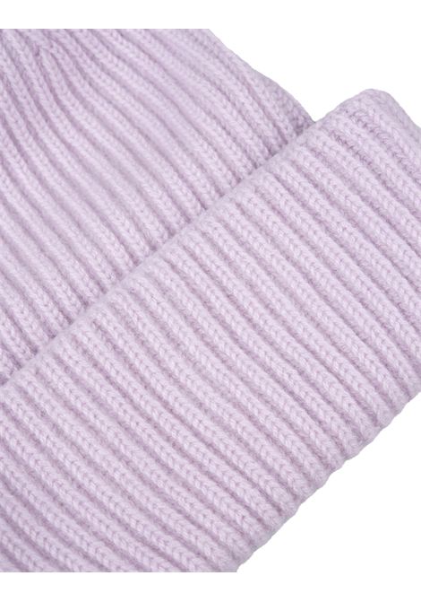FEDELI Berretto In Cashmere A Coste Petunia - FEDELI