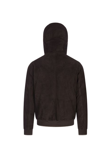 FEDELI Bomber Jess In Suede Marrone - FEDELI