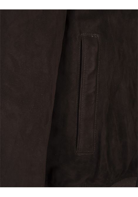 FEDELI Bomber Jess In Suede Marrone - FEDELI