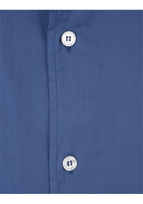 FEDELI Camicia Sean In Panamino Blu - FEDELI