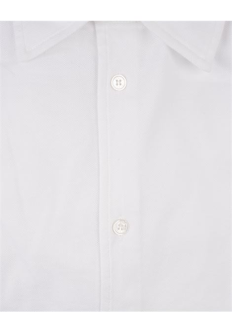 FEDELI Camicia Teorema Light Piquet Bianco - FEDELI