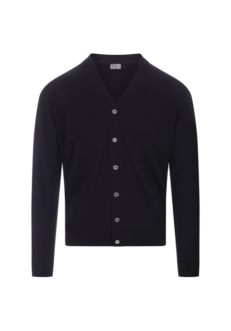 FEDELI Cardigan ML Lana 140 Blu Navy - FEDELI