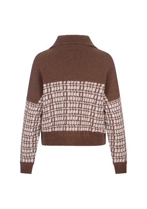 FEDELI Giacca Emerenth In Tweed Marrone - FEDELI