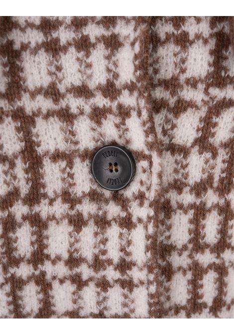 FEDELI Giacca Emerenth In Tweed Marrone - FEDELI