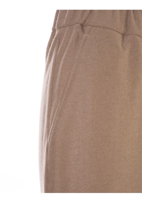 FEDELI Pantaloni Ampi In Cashmere Cammello - FEDELI