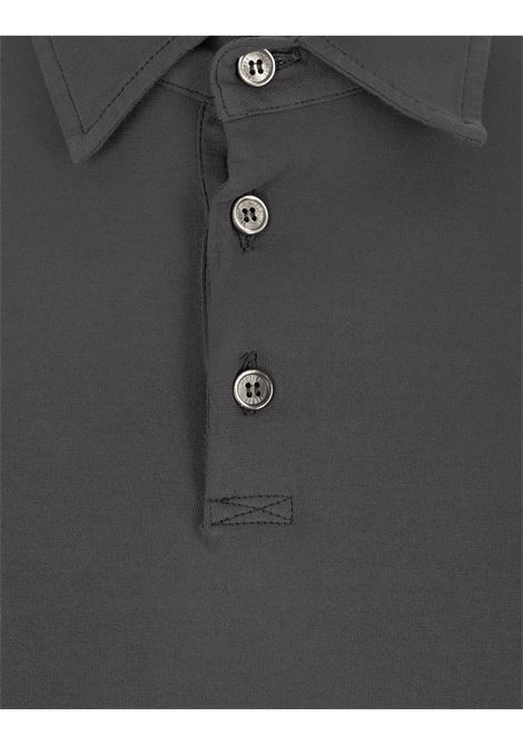 FEDELI Polo A Maniche Lunghe Grigio Scuro - FEDELI