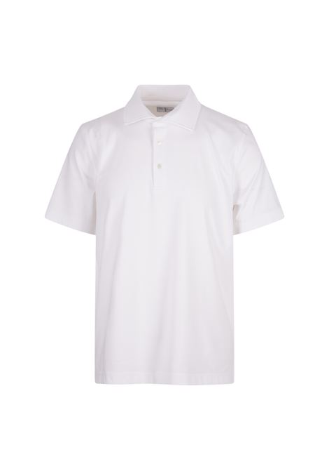 FEDELI Polo In Tecno Jersey Bianco - FEDELI
