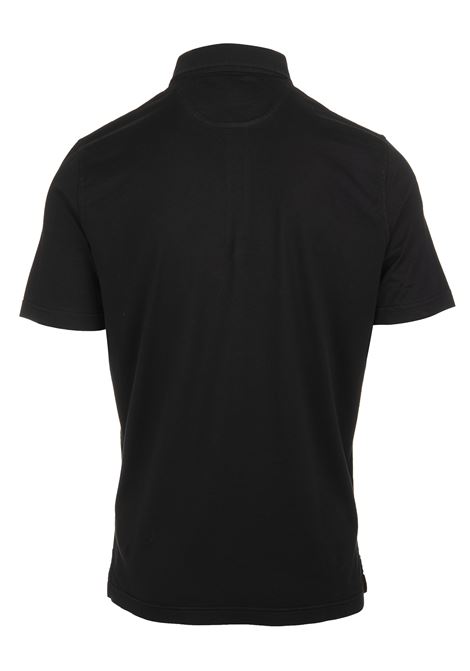 FEDELI Polo Nera In Cotone Organico - FEDELI