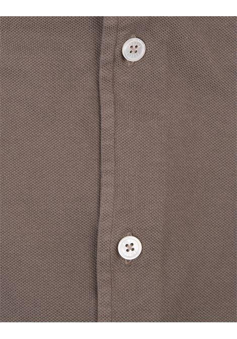 FEDELI Polo Steve In Piquet Giza Marrone - FEDELI