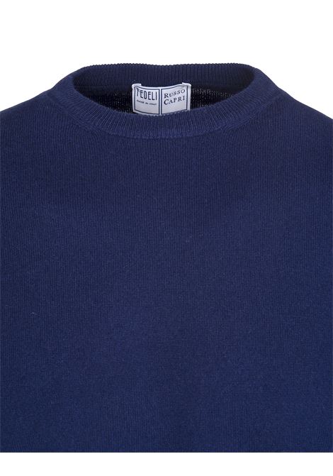 FEDELI Pullover Arg Vintage Blu Notte - FEDELI