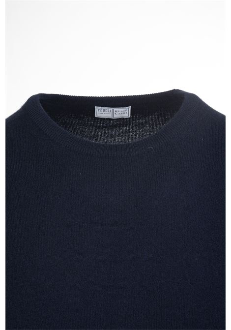 FEDELI Pullover Arg Vintage Blu Scuro - FEDELI