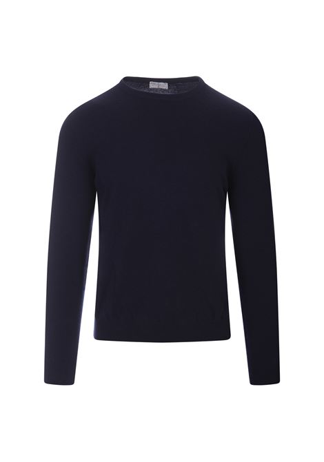 FEDELI Pullover In Baby Cashmere Blu Scuro - FEDELI