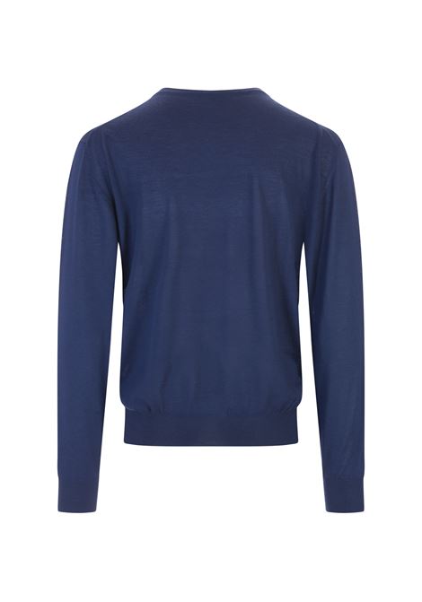 FEDELI Pullover Millionaire In Cashmere Blu - FEDELI