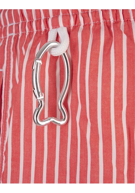 FEDELI Swim Shorts A Righe Bianche E Rosse - FEDELI