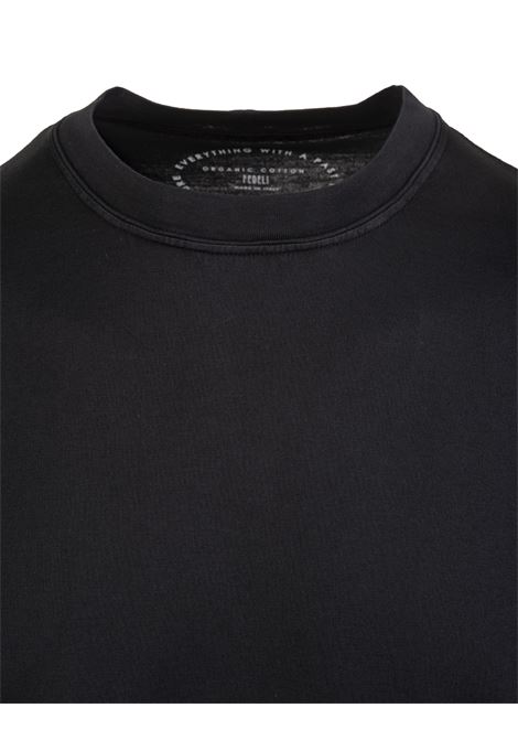 FEDELI T-Shirt Basic In Jersey Giza Nero - FEDELI