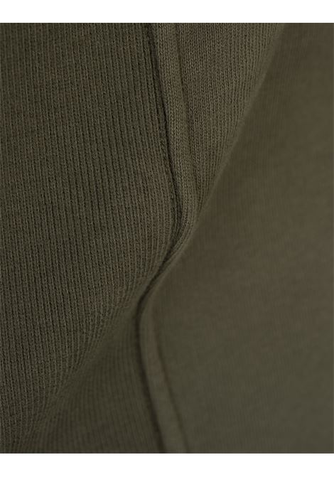 STONE ISLAND Felpa A Girocollo In Cotone Garzato Fango - STONE ISLAND