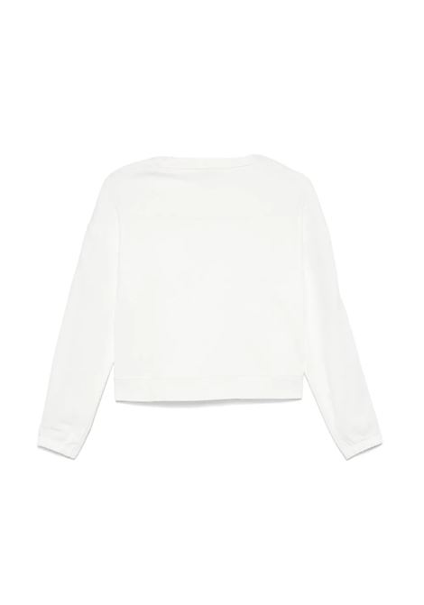 STELLA MCCARTNEY KIDS Felpa Bianca Con Grafica Logo Sulla Manica - STELLA MCCARTNEY KIDS