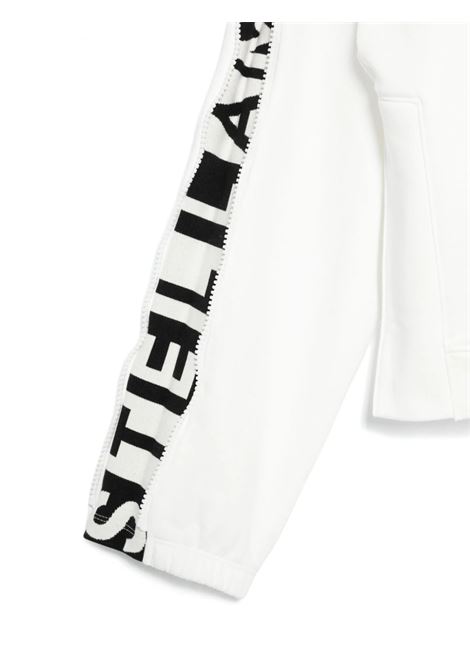 STELLA MCCARTNEY KIDS Felpa Bianca Con Grafica Logo Sulla Manica - STELLA MCCARTNEY KIDS
