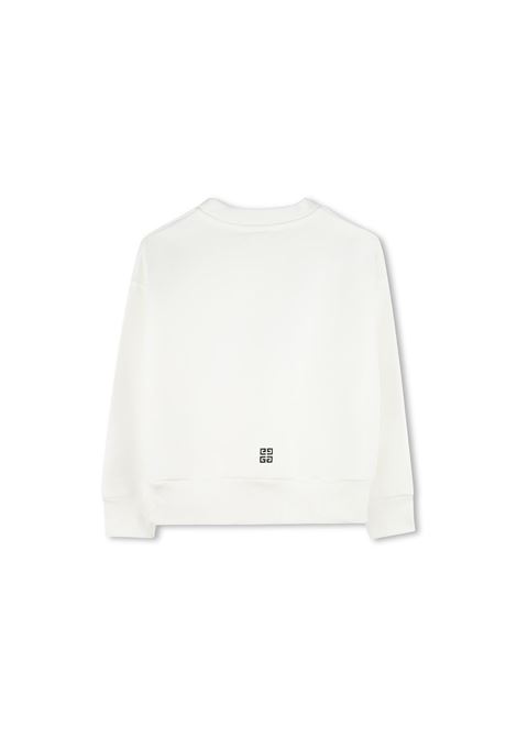 GIVENCHY KIDS Felpa Bianca Con Logo GIVENCHY 4G - GIVENCHY KIDS