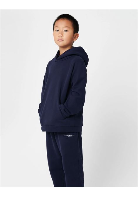 PANGAIA KIDS Felpa Con Cappuccio 365 Blu Navy - PANGAIA KIDS