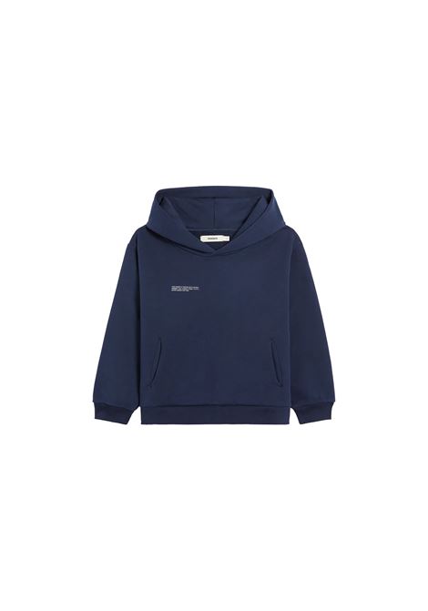 PANGAIA KIDS Felpa Con Cappuccio 365 Blu Navy - PANGAIA KIDS