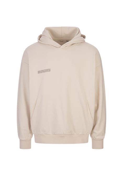 PANGAIA Felpa Con Cappuccio Core 365 Travertine Beige - PANGAIA