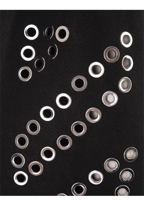 OFF-WHITE Felpa Con Cappuccio Diag Eyelet Nera - OFF-WHITE