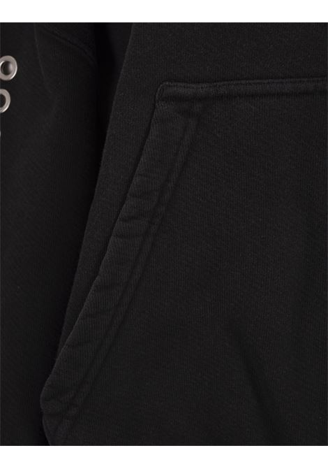 OFF-WHITE Felpa Con Cappuccio Diag Eyelet Nera - OFF-WHITE