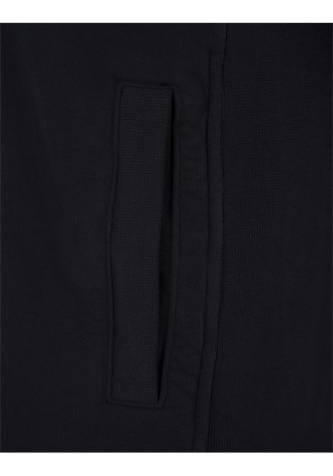 STONE ISLAND Felpa Con Cappuccio In Cotone Garzato Blu Navy - STONE ISLAND