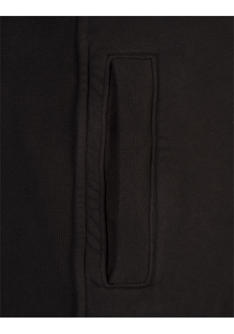 STONE ISLAND Felpa Con Cappuccio In Cotone Garzato Grigio Piombo - STONE ISLAND