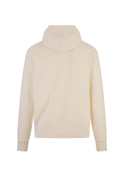 RALPH LAUREN Felpa Con Cappuccio In Cotone Loopback Clubhouse Cream - RALPH LAUREN