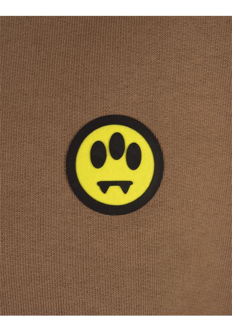 BARROW Felpa Con Cappuccio Marrone Con Smile - BARROW