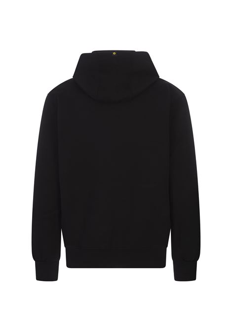 BARROW Felpa Con Cappuccio Nera Con Stampa Logo - BARROW