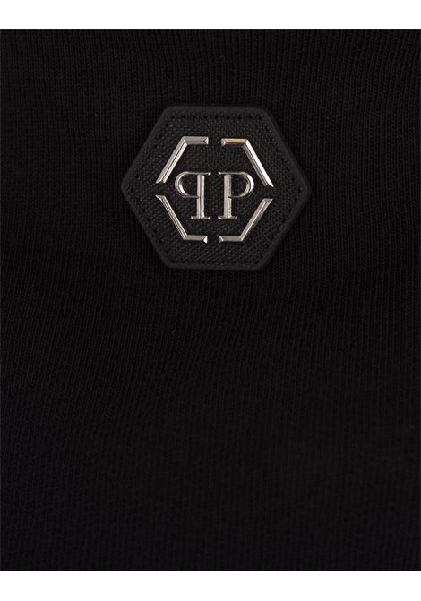 PHILIPP PLEIN Felpa Con Cappuccio Nera - PHILIPP PLEIN