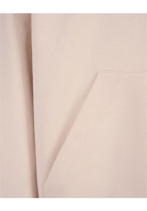 BARROW Felpa Con Cappuccio Tortora Con Stampa Logo - BARROW