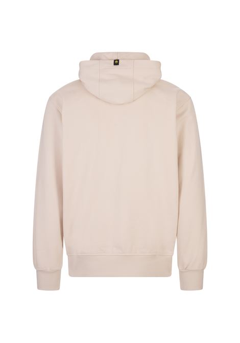 BARROW Felpa Con Cappuccio Tortora Con Stampa Logo - BARROW