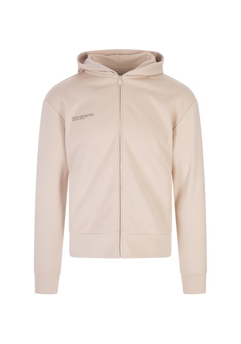 PANGAIA Felpa Con Zip e Cappuccio 365 Sabbia Unisex - PANGAIA