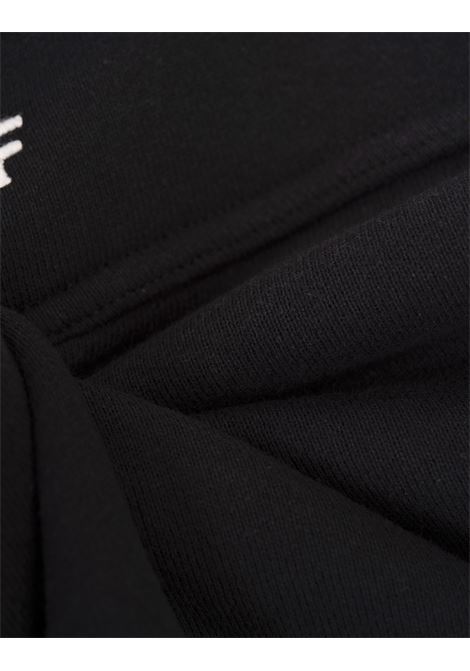 OFF-WHITE Felpa Crop Nera Con Inserto Bolero - OFF-WHITE