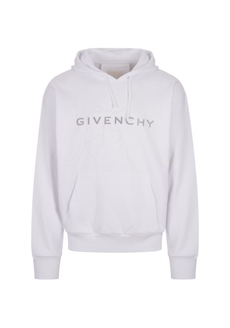 GIVENCHY Felpa GIVENCHY Bianca Con Stampa e Cappuccio - GIVENCHY